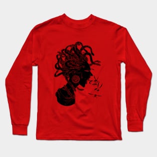 Black Medusa Long Sleeve T-Shirt